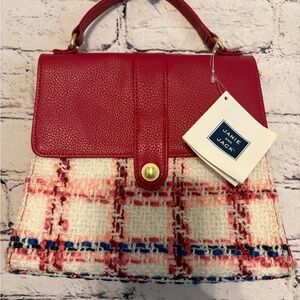 NWT Janie and Jack Red and Cream Kid’s Purse